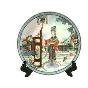 Plate Red Mansion Imperial Jingdezhen Porcelain Limited Collectible mark date